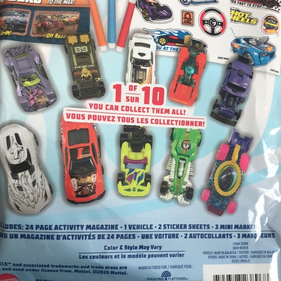 Hot wheels activity book set with car - Picture 8 of 8